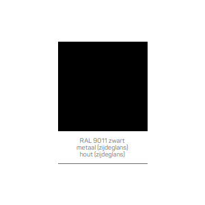 RAL 9011 zwart metaal