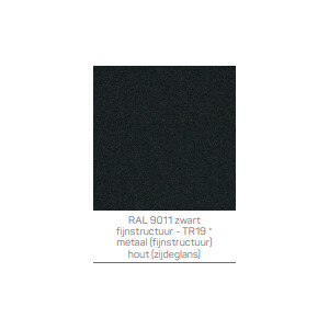 RAL 9011 zwart fijnstructuur